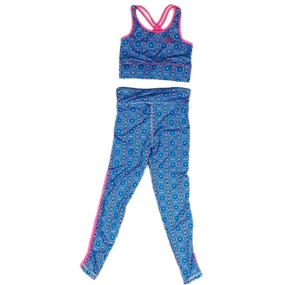 Nwot | Nicole Miller Sport Girls Sports Bra & Legging Set Size Large (12) - Picture 1 of 10